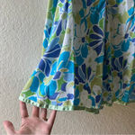 st. john's bay VFloral Skirt A Line y2k ribbon daisy Coquette 90s bright‎ indie sleeve abstract Photo 2