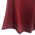 Wrapper  High Waisted Red A Line Skirt Photo 3