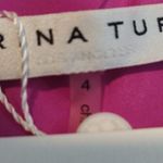 Trina Turk  Hot Pink Conservatory Classic Crepe Drop Flounce Dress Size 4 NWT Photo 2