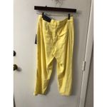 NYDJ Lift & Tuck Yellow Linen Pants Sunshine 00 Dopamine Classic Preppy NEW Photo 1