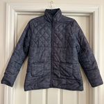 Soft Surroundings  Blue Quilted Puffer Jacket Womens Size xSmall Photo 0