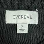 Evereve Tessa Puff Sleeve Sweater Black Brown Striped Crew Neck Size Small Photo 8
