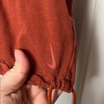 Nike  Yoga Rust Cotton Crop Cinch Tank Top Size Large Photo 5