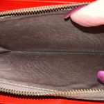 Bottega Veneta  Red/Orange Intrecciato Woven Nappa Leather Zip Around Wallet Photo 9