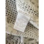 Gold Hawk Womens Small White Lace Top Sheer Etherial Photo 10