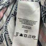 Columbia  Women’s Striped Henley Tunic Blouse M Navy Pink Nautical Preppy Boho Photo 6