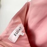 Elliatt  Camo Asymmetric Satin Cocktail Dress in Light Pink Size Small Photo 4