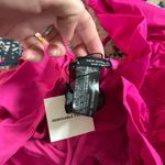 ZARA  Vibrant Pink One-Shoulder ruffle Swimsuit Photo 4