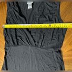 Chico's Black Crossover Front Sleeveless Rayon Maxi Dress Size 0 US Small Photo 4