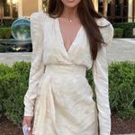 Torn By Ronny Kobo Ronny Kobo White Jacquard Long Sleeve Mini Dress Size S New w/Tag Photo 2