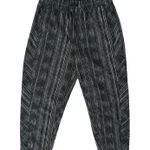 Athleta  Black White Amara Stripe Arrival Ankle Pull On Pants Size 4 P Petite Photo 1