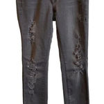 Frame  Denim Women’s Size 26 Le Skinny De‎ Jeanne Jeans Grey Shred Distressed Photo 0
