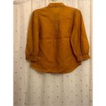 EXPRESS  small relaxed half sleeve portofino shirt -   Mustard Yellow Photo 10