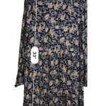 Hem & Thread Black Paisley Boho Long Sleeve Dress Size L Photo 3