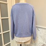 Brochu Walker  Corbin Crew Neck Layered Sweater Cotton Cashmere Linen Small Photo 2