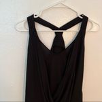 BCBGMAXAZRIA Solange Back-Drape Halter Top Black Photo 3