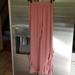 BB Dakota ๐๐ Wide Leg Modal Ruffle Pants Blush Photo 7