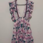 Tuckernuck Oliphant Floral V-Neck Ruffle Dress M Photo 4