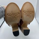 FREEBIRD by Steven Freebird Blake Red Leather Heeled Sandals Size 9 boho Western bohemian distress Photo 1