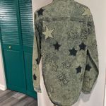 Free People  NWT One Teaspoon Everyday Denim Classic Star Shirt Petrol Green XS Photo 11