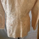 Classic ANYA 100% Silk Pink‎ Embroidered Folded Collar Blazer 8 Pink Photo 9