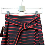 Proenza Schouler Striped Jacquard Suiting Wrap Skirt Black Red Size 4 Photo 8