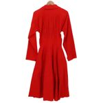 POPI Red Midi Shirt Dress Vintage 70s Union USA Belted Snap Secretary Size 0 Photo 4