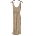 Lulus Crochet Knit Maxi Dress Cream Sleeveless Boho Beach Vacation XS Photo 1