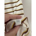 Aerie NWT White Brown Yellow Striped Waffle Knit Racerback Tank Top Size Large Photo 4
