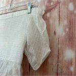 Lost + Wander White Coconut Vine Babydoll Smocked Top Photo 5