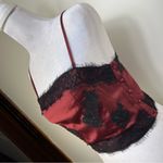 Goth Burgundy Lace Trim Crop Top size XS Red Photo 7