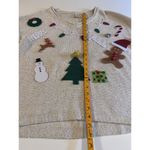 DKNY DIY Ugly Holiday Sweater V-neck Size XL Christmas Party Photo 3