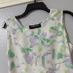 Sag Harbor Midi Dress Sz 6P 6 Petite Pastel Floral Sleeveless Tie Back Photo 1