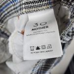 Mother Jeans The Insider Ankle Flare 30 Happy People Read Drink Coffee Plaid Brown Photo 2