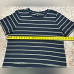 Banana Republic  striped t-shirt dress with front pockets size XL blue green Photo 4