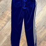 Paul Frank  Blue Velour Track Pants with Stripes size Large Photo 5