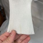 BCBGeneration  women's white cream laced neck long sleeve knit sweater stretch M Photo 4