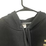 Puma Black & Gold Long Sleeve Hooded Casual Pullover Sweatshirt Women Sz M Photo 3