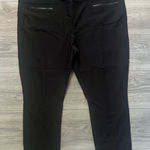 Athleta Black Zipper Pocket Cropped Athletic Workout Yoga Pilates Leggings 2X Photo 0