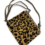 MYRA leopard print calf hair crossbody bag Purse Animal Womens Leather Brown Photo 0