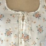Aerie  Off-White Floral Tank Top Photo 2