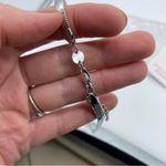 Jennifer Zeuner  Allie Necklace silver herringbone neutral minimalist everyday Photo 3