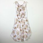 J. Jill White Floral Paisley Apron Sleeveless Midi Maxi Dress Size M Size M Photo 2