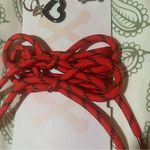 Anthropologie Shoe Charms and Laces Accessories Set Red OS Photo 6