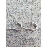 Judith Ripka 925 Sterling Silver Cable Rope Hoop Earrings Signed Photo 2