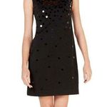 Alfani  size 6 shiny sequined stretch scuba crepe scoop neck party dress Photo 0