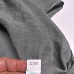 Aerie Green Satin Slip Midi Dress with Slits Raw Frayed Hem Size Xs Photo 10