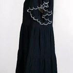 Who What Wear black dress size M embroidered edge sleeves Photo 5