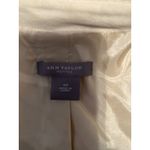 Ann Taylor  PETITES Beige 100% Silk Blazer Jacket Women Size 6P Lined Photo 6