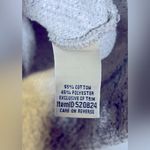 LL Bean Heritage Marled Fleece Shawl Collar Pullover Small Grey Cream Cozy EUC Gray Photo 10